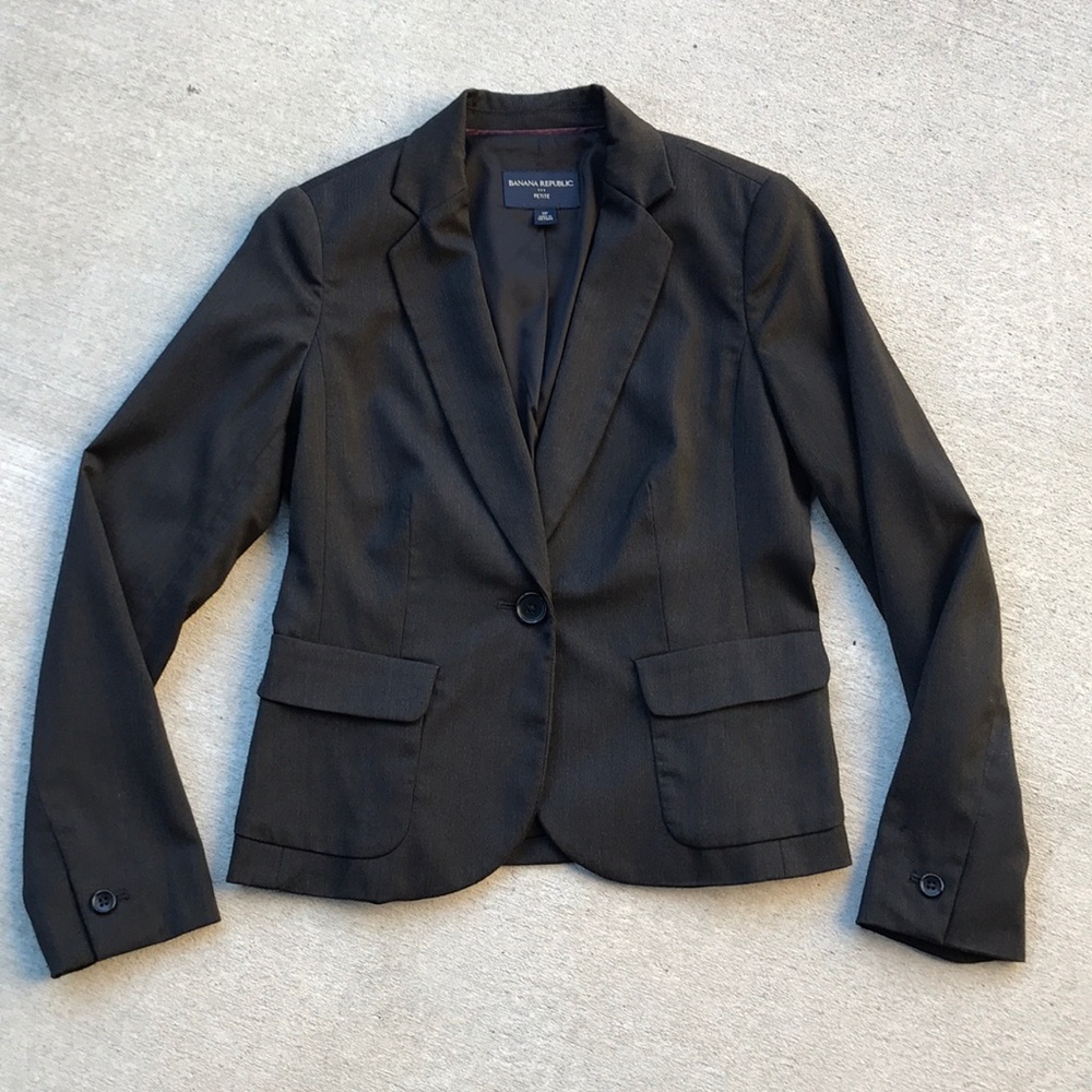 Banana Republic, Black & Gray Blazer!